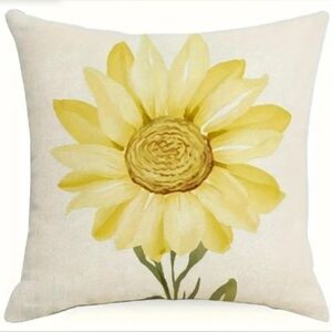 Pillows! Yellow Flower. Summer Theme #1 of 4. About 18x18 Hypoallergenic.